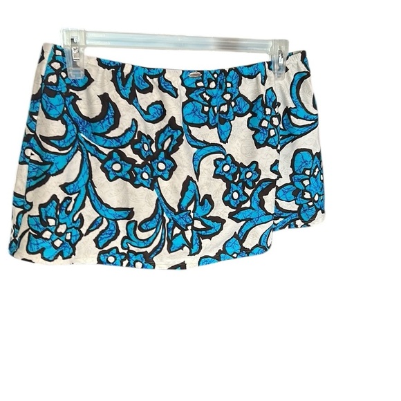 SUNSETS NWT, Swim skirt ,skort, sz 14, floral sea design,blue,white, coastal - Picture 5 of 15